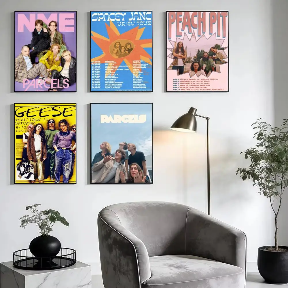 Classic bands P-Parcels Music Poster Modern Minimalist Wall Art Prints for Home Decor Interior Bedroom Living Room