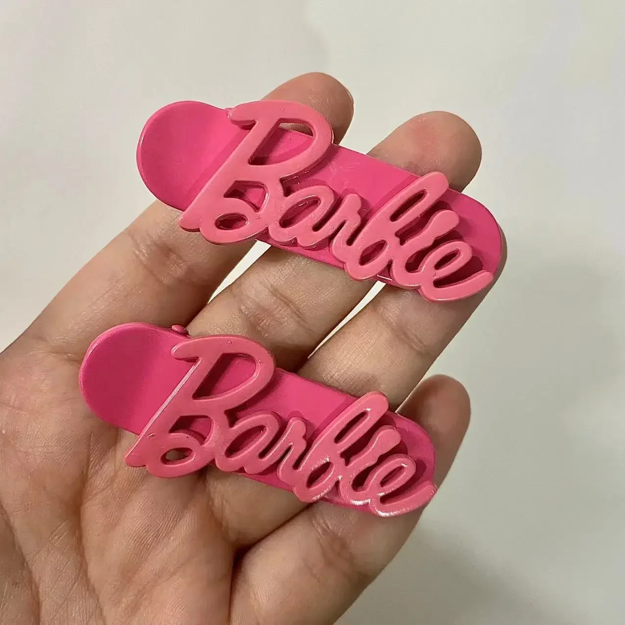 Barbie Y2K Style Sweet Hair Clip Kawaii Fashion Movie Decorated Delicate Hair Accessories Cute Girl Kids Gifts