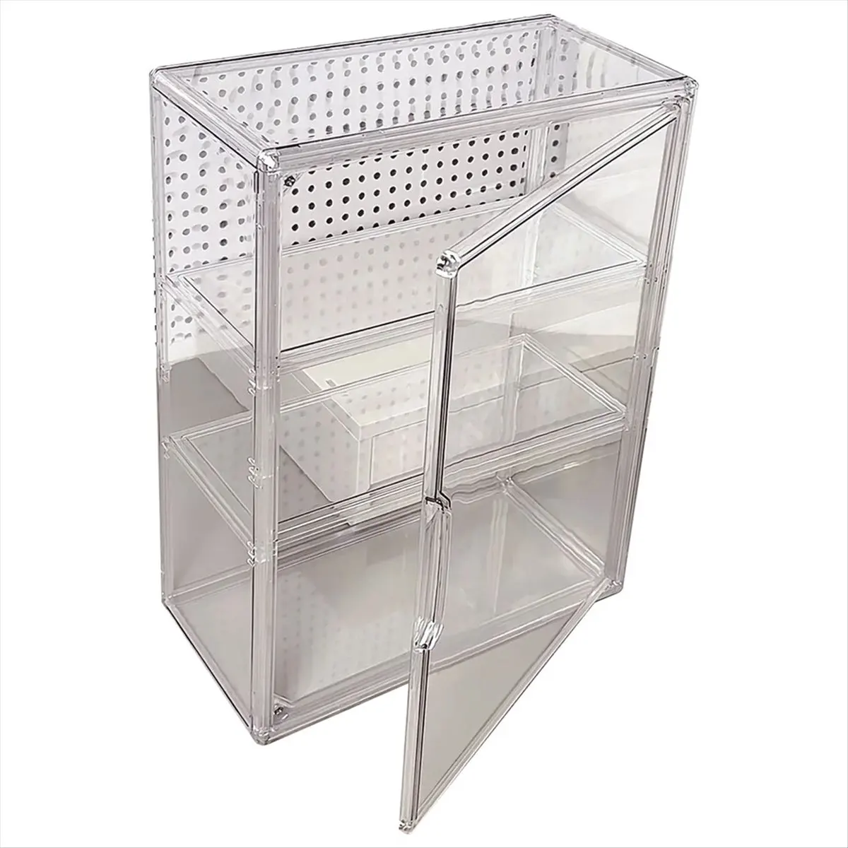 New Transparent Desktop Storage Box Multi-Functional Multi-Layer Ra Cosmetic and Miscellaneous Items Organizer Box