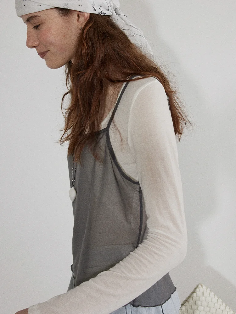 

Женская футболка Lofi Choose с длинным рукавом, летняя, тонкая, свободного кроя, с защитой от солнца, повседневная, с круглым вырезом, стандартной длины, подходит всем.