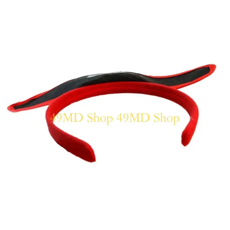 49MD Pirate Hat Headband Halloween Hair Hoop Hairband Pirate Cosplay Headpiece