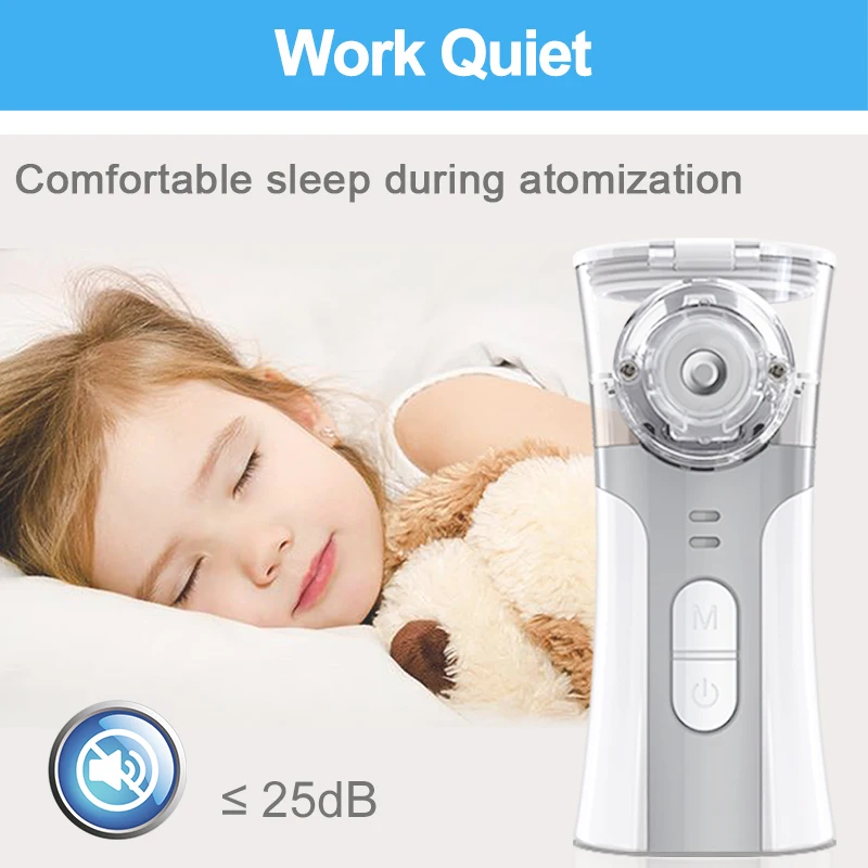 Kids Adult Inhaler Nebulizer Aerosol Machine Nebulizador Asthma Inhalation Medical Equipment Mini Handheld Mesh Nebulizator