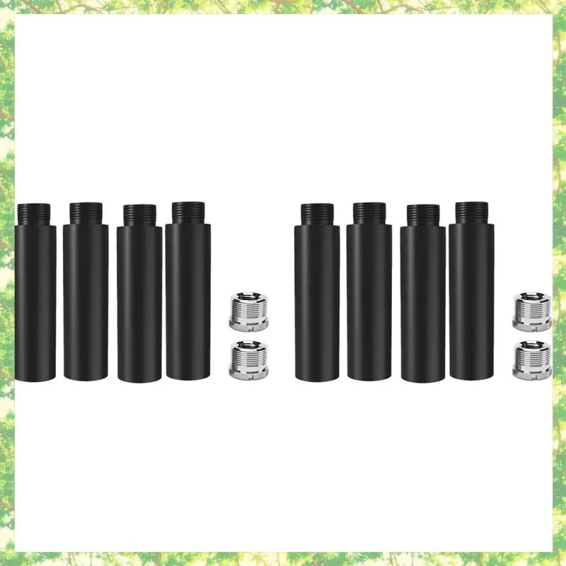 Tubo de extensão do suporte do microfone Smart-8Pcs, 5/8 Polegada fêmea para 5/8 Polegada macho haste de extensão do microfone para suportes de mesa & suporte do braço