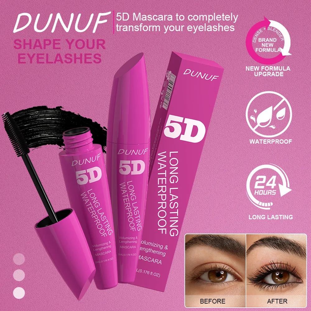 Cmaadu 4d 5d Vezel Mascara Make-Up Lange Zwarte Lash Wimpers Extensie Waterdichte Dubbele Mascara Maquillage Curling Mascara