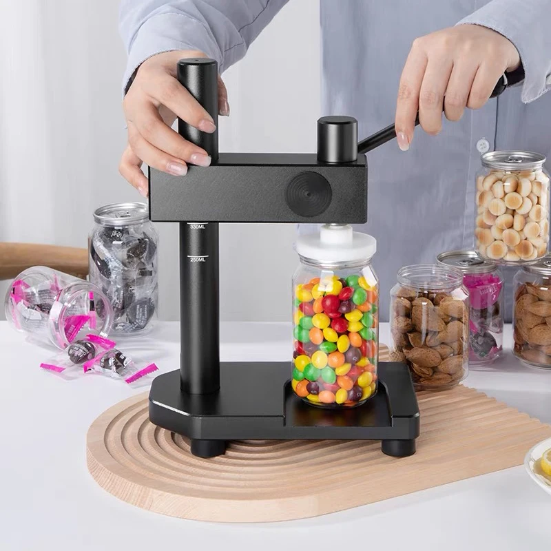 Mesin Penyegel Kaleng Minuman Manual dengan Tutup untuk Kaleng Hewan Peliharaan