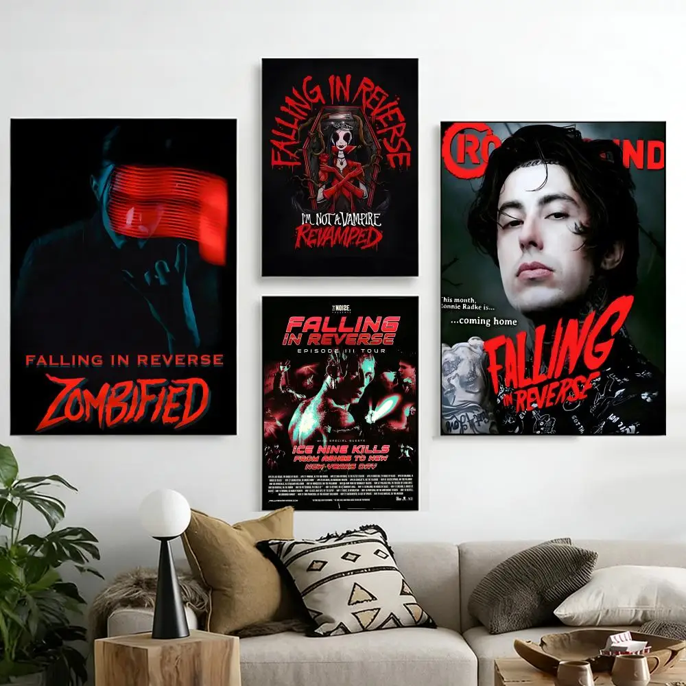 Singer Falling in Reverse Poster Poster decorative paintings, wall hangings for study living room, personalized home