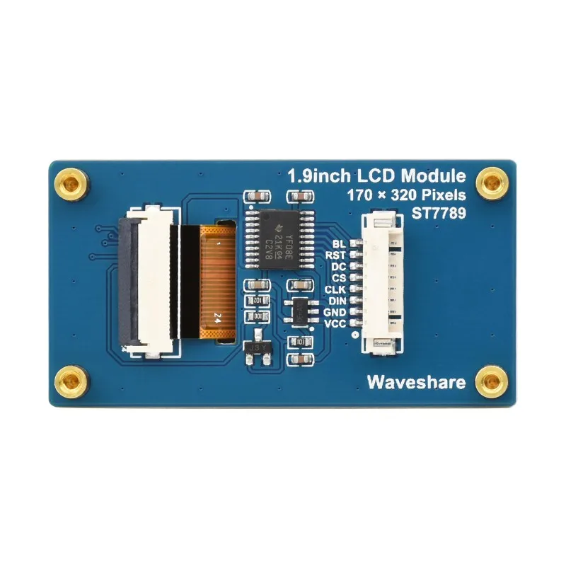 Waveshare 1.9inch LCD Display Module, 170×320 Resolution, SPI Interface, IPS, 262K Colors