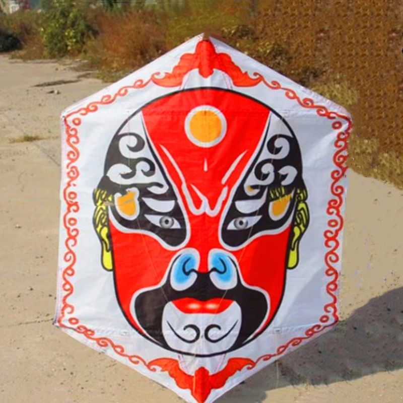 Peking opera kite traditioal kites flying for adults kites parachute kites hexagonal kite sports kite dragon fly drachen cometas