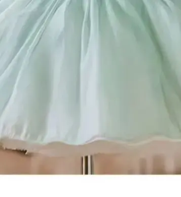 2025 Fashion Baby Girl Princess Dress Summer Child Vintage Vestido Green Party Birthday for Kids Clothes 1-12y Costumes Vestidos