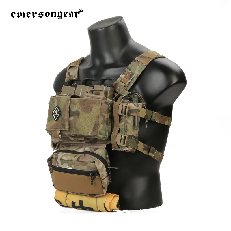 Emersongear-戦術的なmk3チェストリグベスト,モジュラー戦闘,プレート