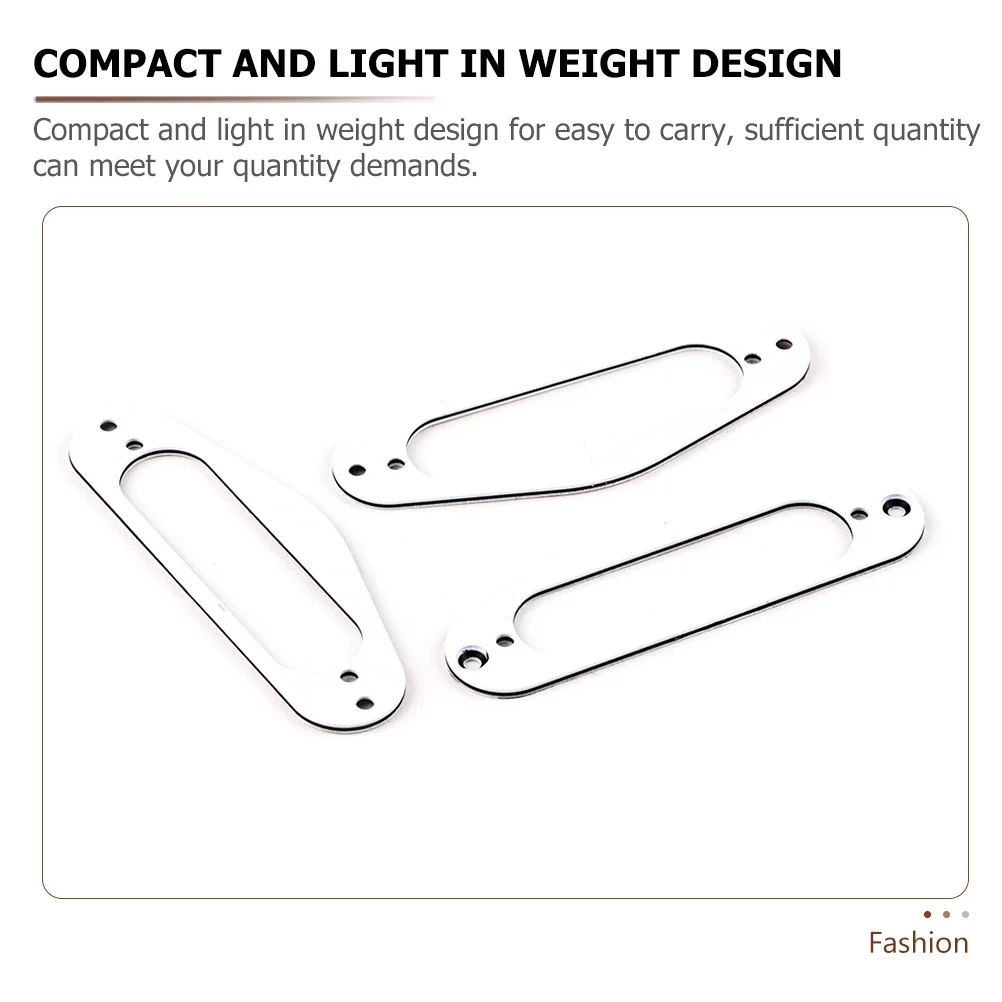 

3 Pcs Pickup Ring Electric Guitar Instrument Accessories Rings Part Metal Musical Mounting Accesories