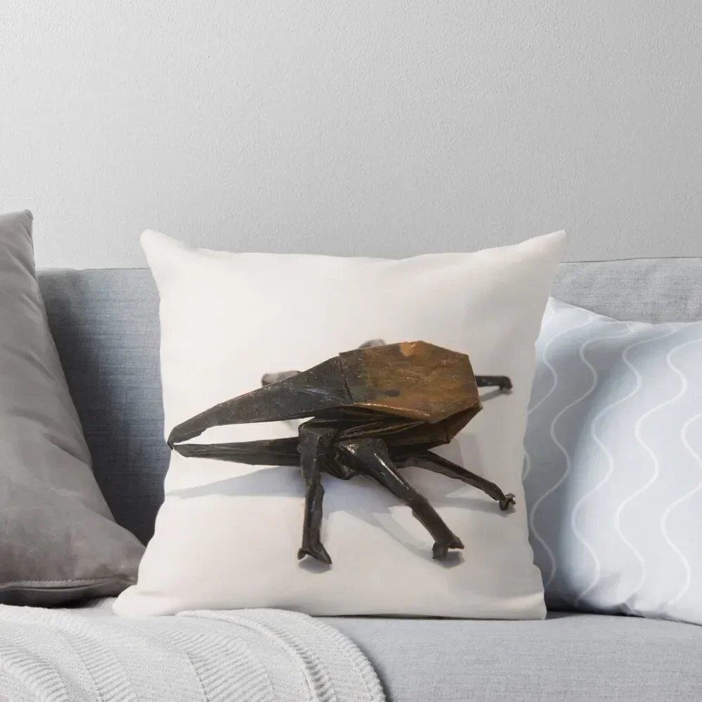

Origami Hercules Beetle Throw Pillow Luxury Sofa Cushions Sitting Cushion Christmas Pillow Covers pillow
