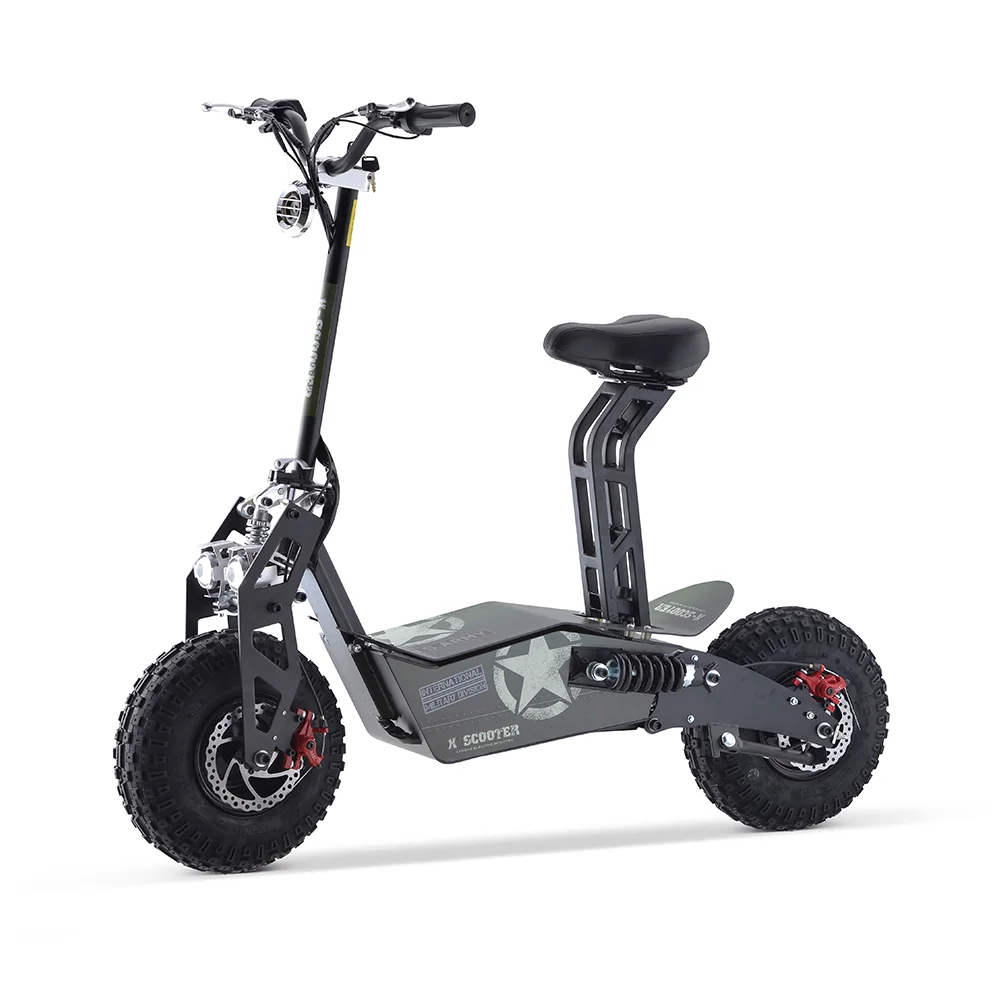 New X7-SY1600W motor adult adjustable electric scooter high speed 50km/h lithium battery electric scooter with pedal seat