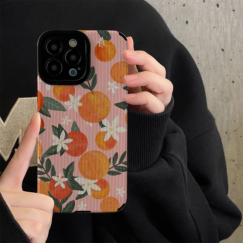 Summer Fruit Pattern Phone Case For iPhone 14 12 11 13 Pro Max X XR XS Max 14plus 7 8 Plus 12 13 Mini Shockproof Soft Back Cover