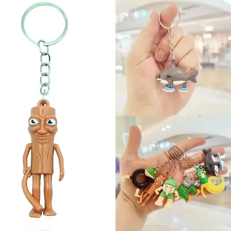 

2025 New Anime Tralalala Key Chain - Tungtung Sahur Brainrot Action Figure, Cute Animal Statue for Car/Bag Decor & Gifts