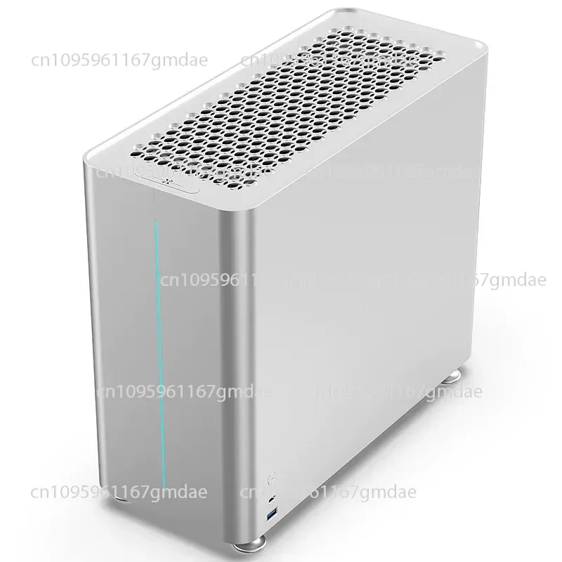 C6 all-aluminum MATX/ITX small chassis ATX power supply 280/240 water-cooled computer aluminum alloy host