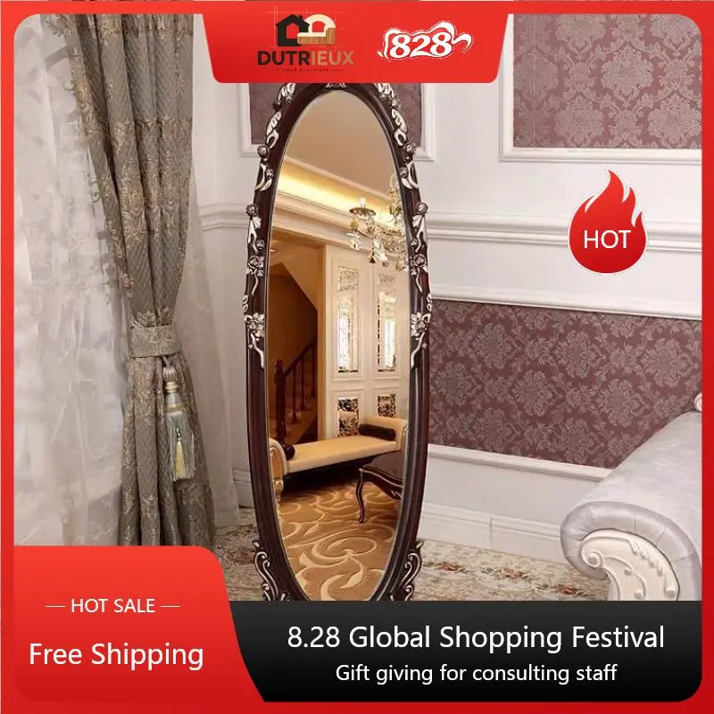 Small Nordic Black Mirrors Full Body Living Room Decorative Mirrors Full Body Designer Elegant Specchi A Pavimento Furniture