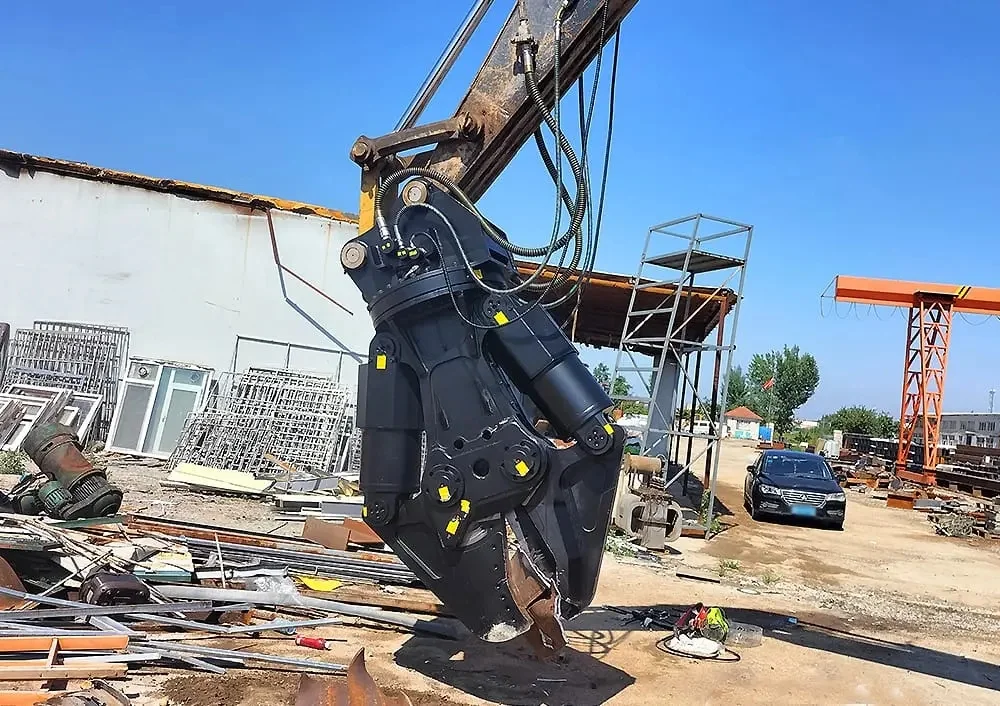 RIBETTER Hydraulic Double Cylinder Shear Scissor for 8-40t Excavators Engine Compatible Scrap Steel/Car Cutting Waste Metal