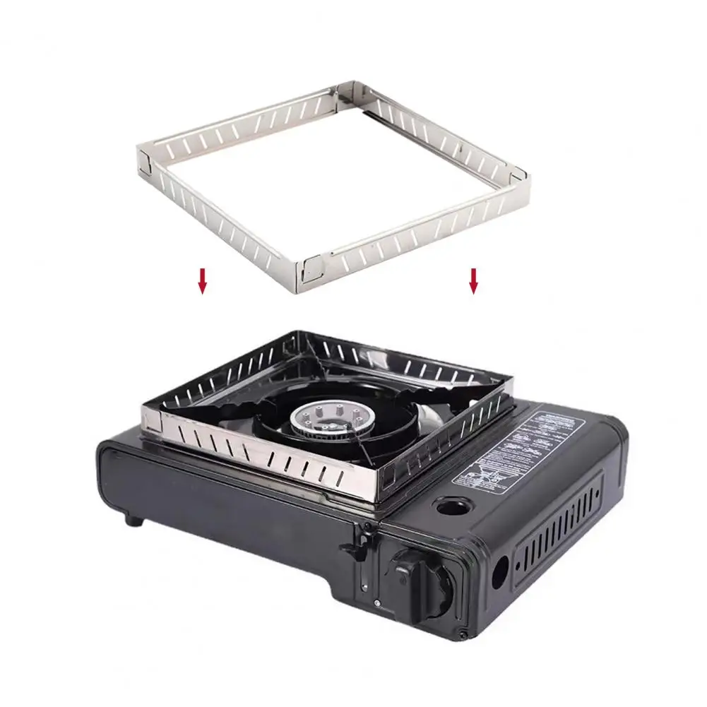 Anti-rust Gas Burner Windscreen Compact Energy Saving Durable Solid Stainless Steel Camping Burner Windshield