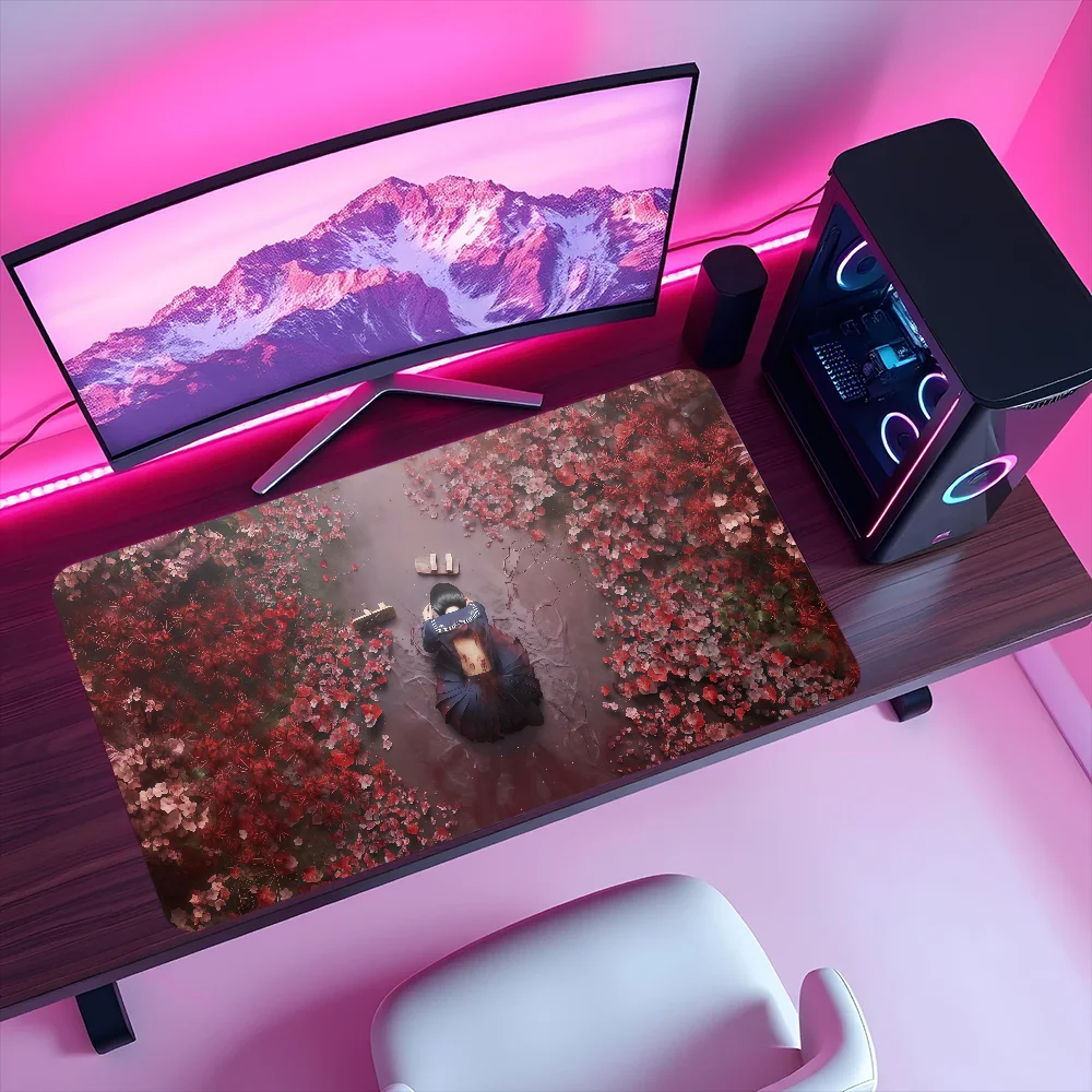 Horror Game S-silent H-hill F Mouse Pad Large Non-slip Lockedge Desktop Computer Desk Mat Keyboard MousePad Office Student