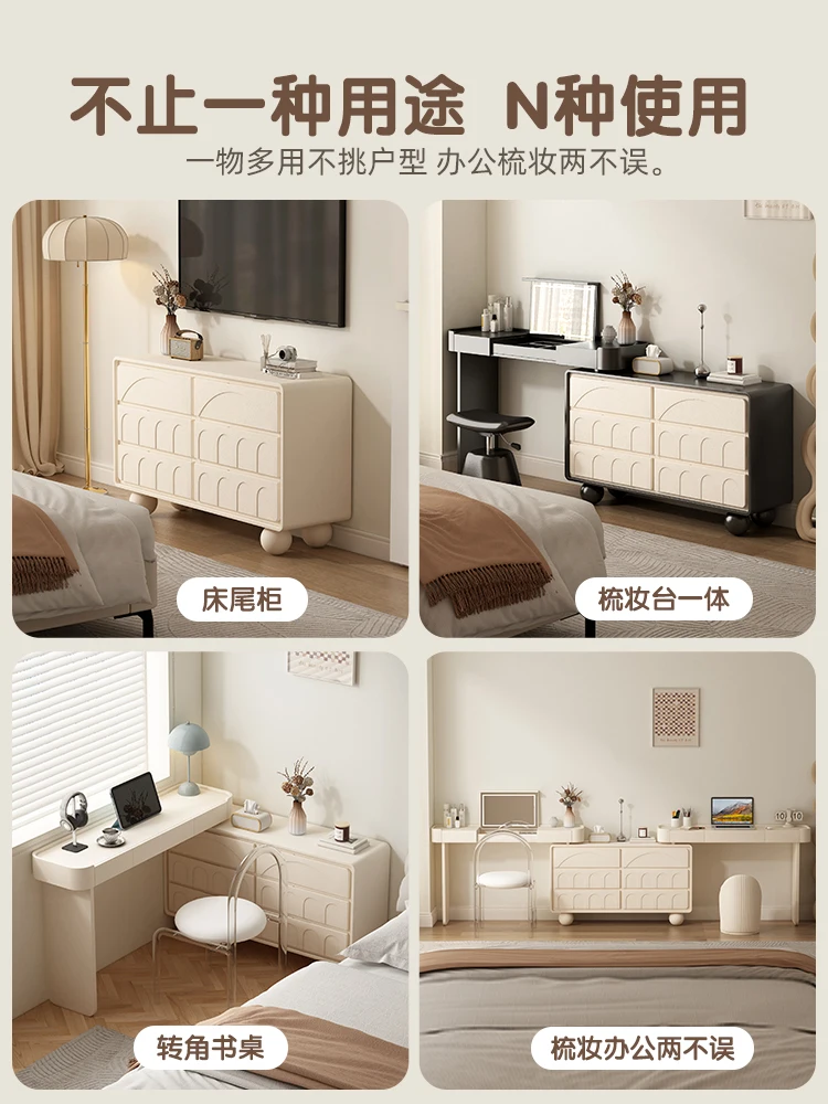 Franse Cream Air Emmer Kast Slaapkamer Locker Met Dressoir