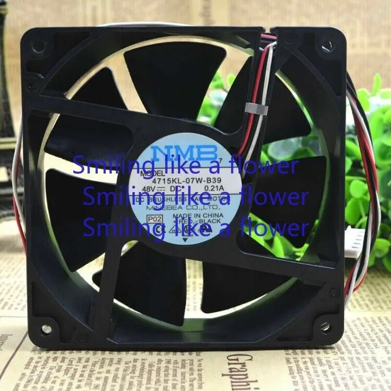 For Large Air Volume Cooling Fan 4715KL-07W-B39 48V 0.21A 120*120*38mm