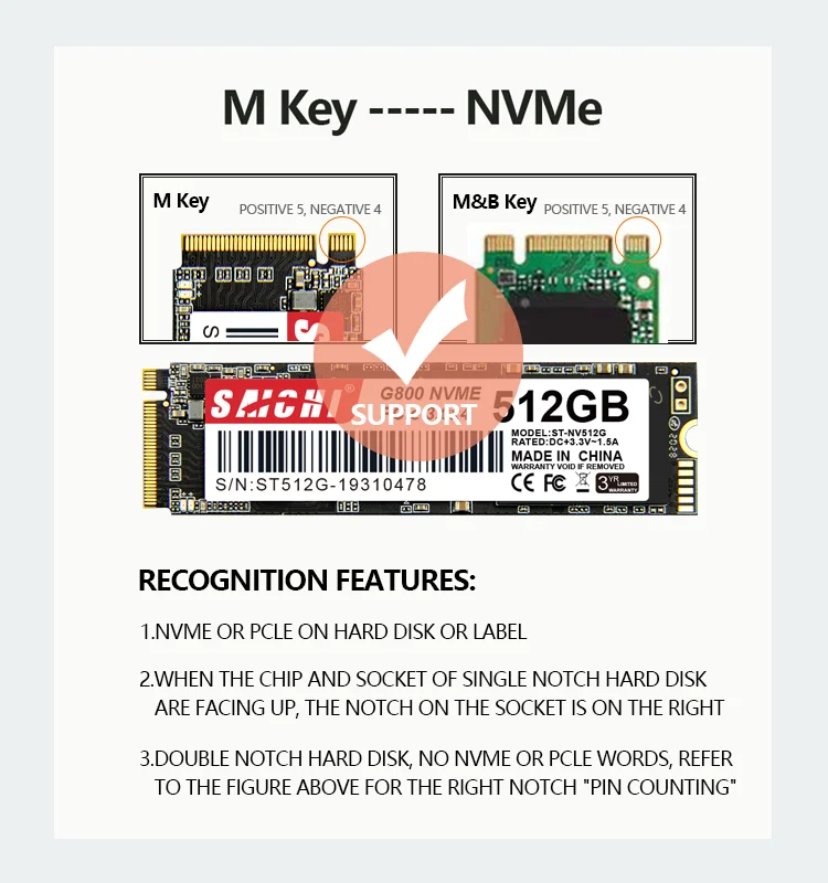 เคสโทรศัพท์มือถือ M.2 USB3.1 SSD รองรับโปรโตคอล NVMe เป็นโลหะแข็งกล่องฮาร์ดดิสก์ภายนอกโทรศัพท์แล็ปท็อป SSD