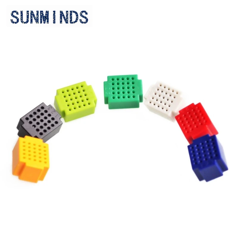 7PCS Mini 25 Tie-point Breadboard Solderless Prototype Test Board