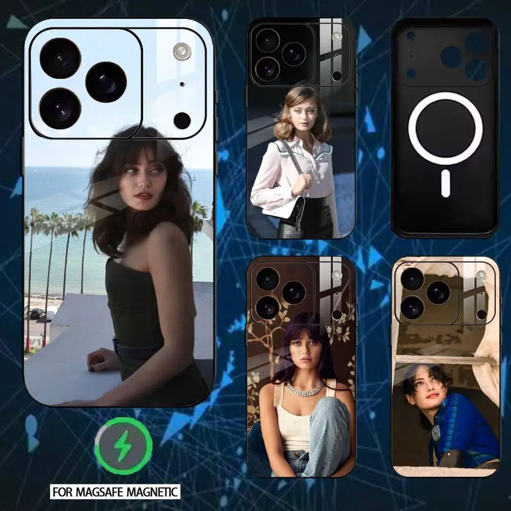 

Ella Purnell Xelia Mendes-Jones Phone Case For iPhone 17/16/15/14/13/12/Plus/Pro/Max for Magnetic Wireless Charging