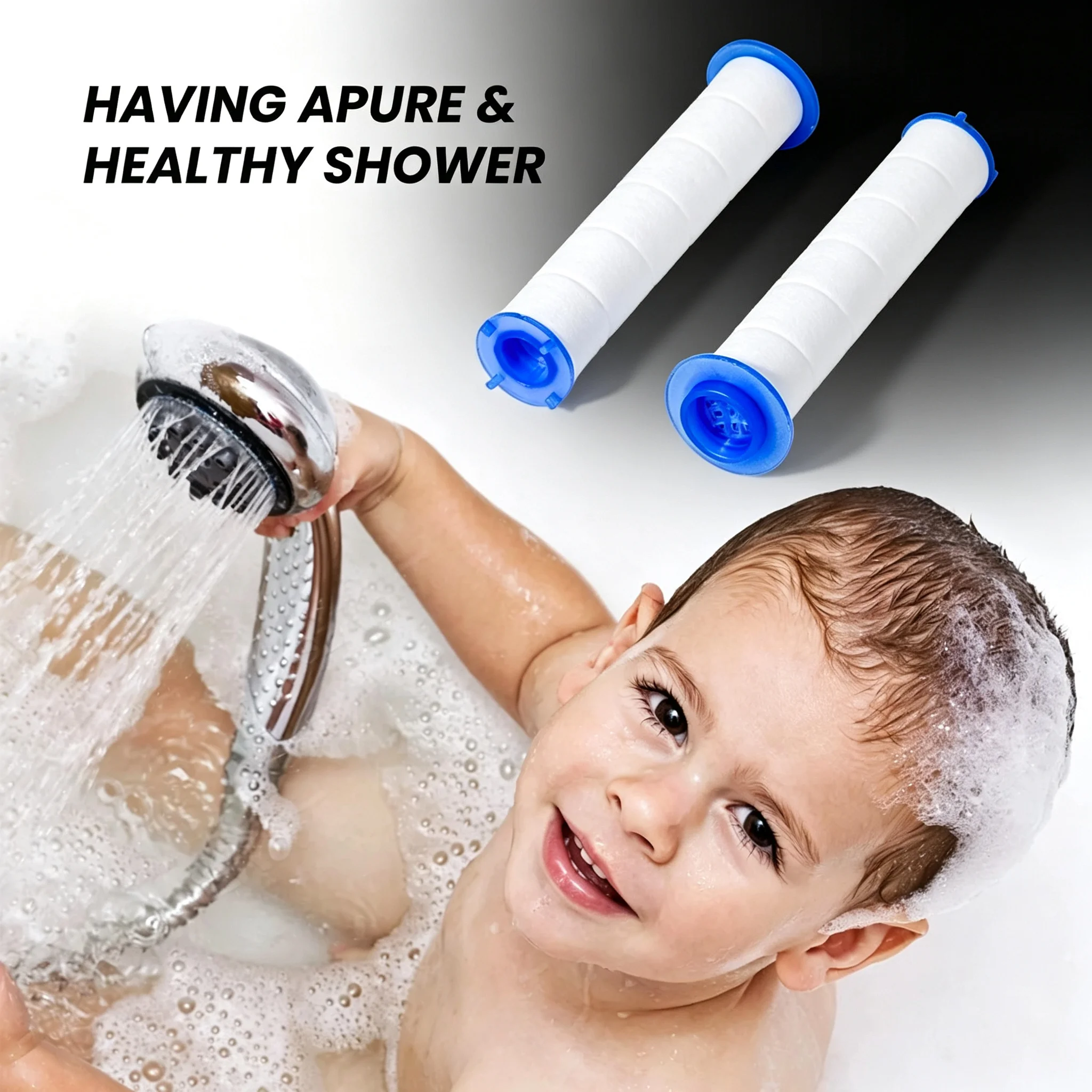 5/50 Pcs PP Cotton Shower Head Replacement Filter Cartridges Universal Water Purification Shower Accessory