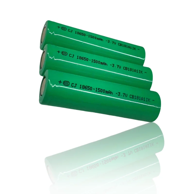 100% Real Capacity 3.7V 1500mAH 18650 Lithium Ion Rechargeable Battery, Suitable for Various Electronic Products