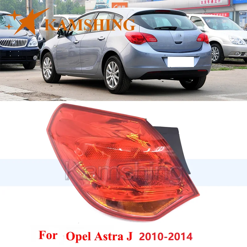 

CAPQX Rear Bumper Taillight For Opel Astra j 2010-2014 Outer Taillamp Rear Brake Light Signal Lamp Tail Lamp Tail Lamps