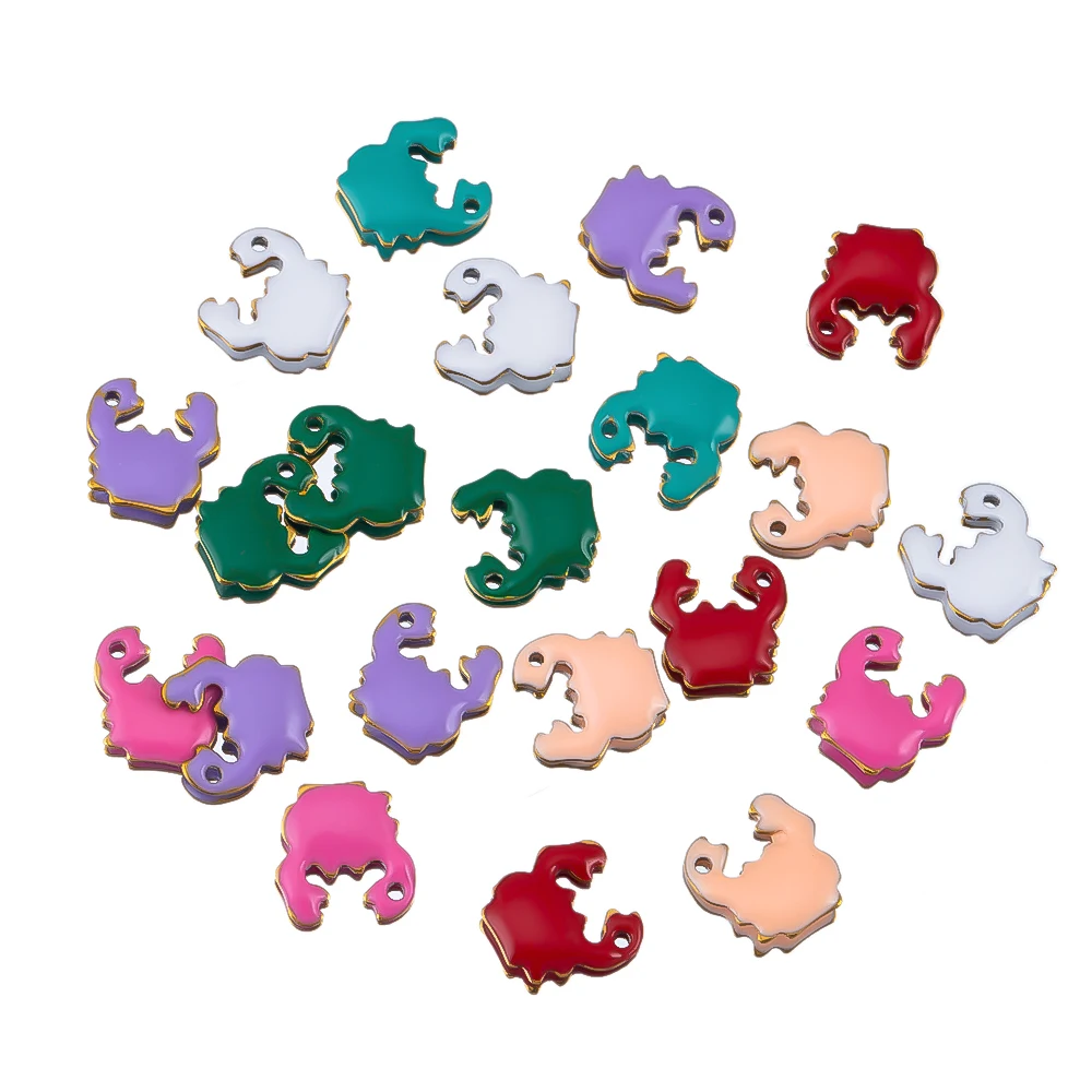 20pcs Stainless Steel Cute Marine Dolphin Octopus Crab Fishtail Starfish Charms for DIY Necklace Earring Pendant Jewelry Making view 5