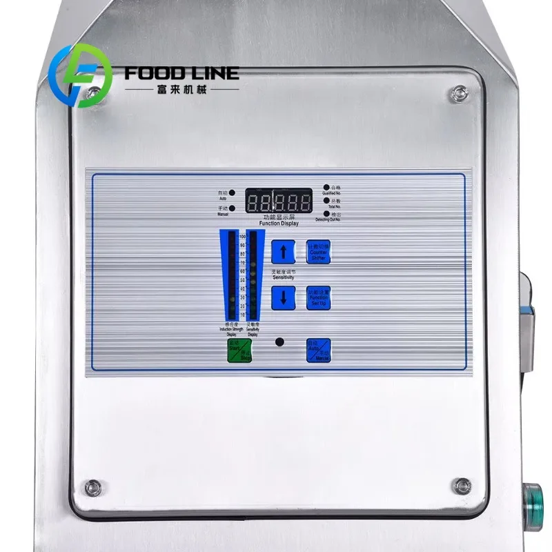 Conveyor Food Metal Detector Sound And Light Alarm System For Food Production Line Bakery Canteen And Catering Factory