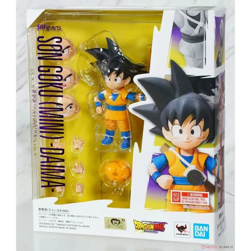 

Bandai Dragon Ball S.H.Figuarts SHF Son Goku (MINI) DAIMA Anime Action Figures Model Toy Q Kid Goku Birthday Gift