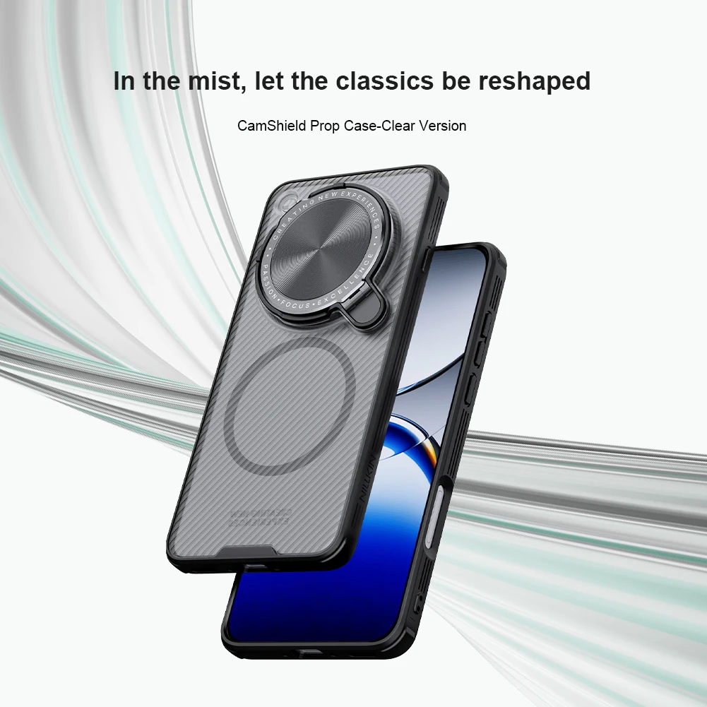 

Для OPPO Find X8 Ultra 5G магнитный чехол Nillkin Camshield Prop Magsafe защита для камеры с подставкой противоударная задняя крышка