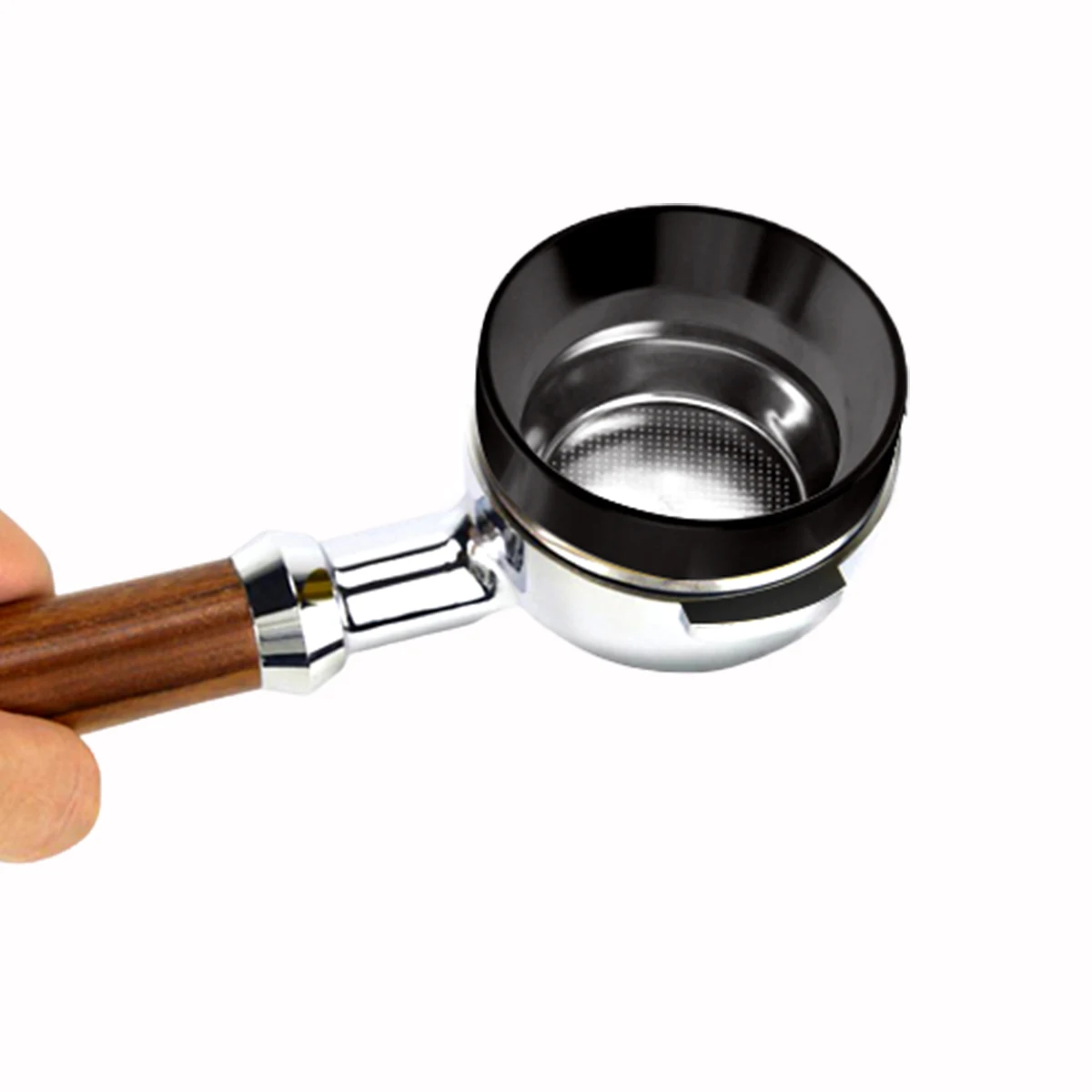 Espresso Dosing Funnel Aluminum Coffee Powder Dosing Funnel with Handmade Coffee Maker Replacement Accessories