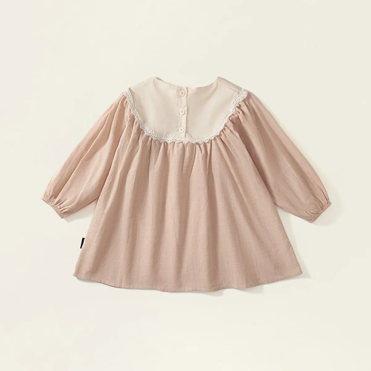

2025 Autumn Girls Cute Embroidery Flower One Piece Long Sleeve Dress Two Colors 90-130cm
