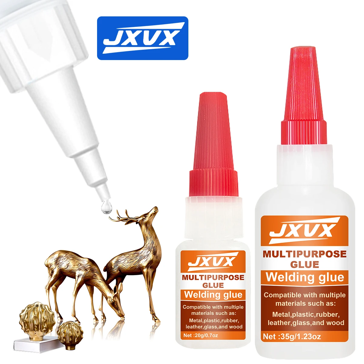 1-3 pcs 20/35g New High-Strength Welding Adhesive - Universal Waterproof Oil-Based Instant Adhesive, Super-Strong Colorless Liquid Adhesive, Improved Welding Adhesive, Super Strong Glue