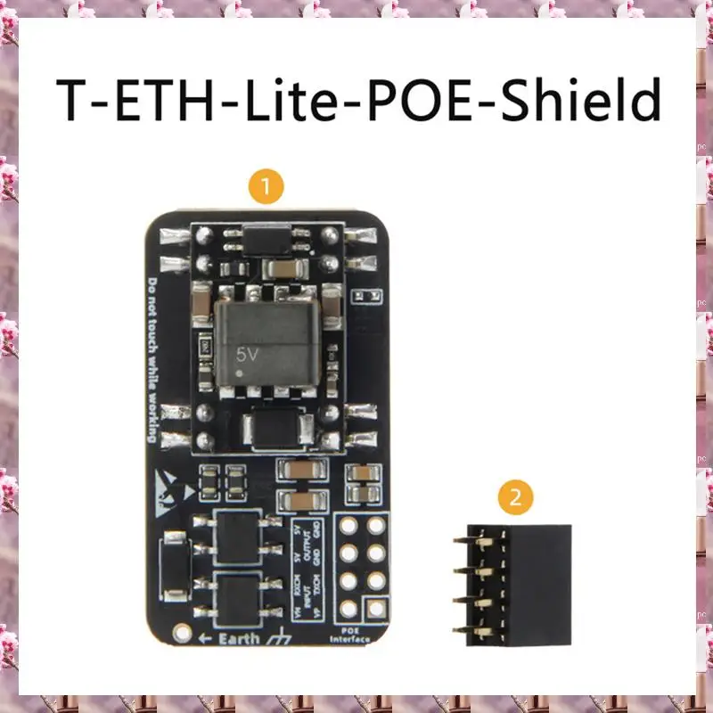 Модуль T-ETH-Lite-POE-Shield 2025 Модуль питания POE H675, T-ETH-Lite-POE-Shield Module Модуль питания POE H675 Распродажа HOHO