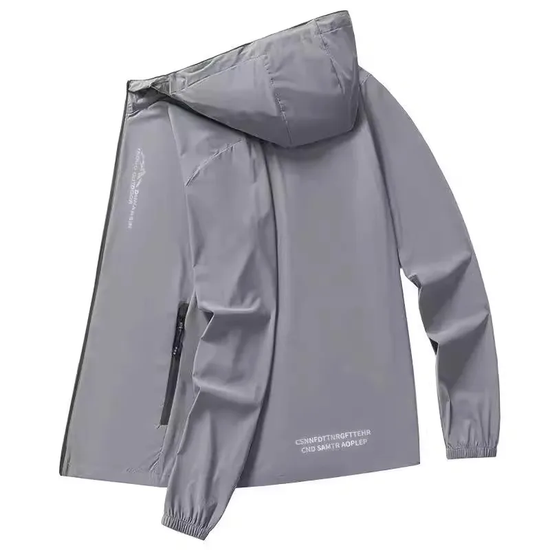 Ultra-Thin Ice Silk UV Protection Clothing for Men Outdoor Fishing Jacket Youth Fashion Lightweight Breathable Long Sleeve Ho...