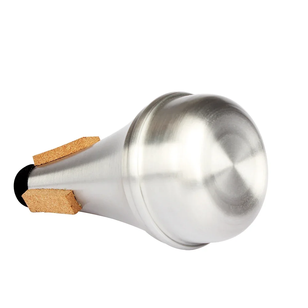 Weaker Beginners Practice Straight Body Mute Accessories Silver Portable Mute Aluminum Alloy Trumpet Silencer Trumpetuniversal