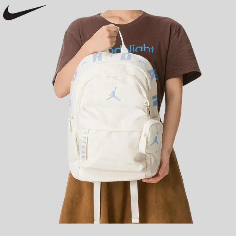 Nike Men's Bag Women's Bag Backpack 2026 Sports Life Large Capacity Outdoor Travel Commuter Student School Bag JD2643101AD-002