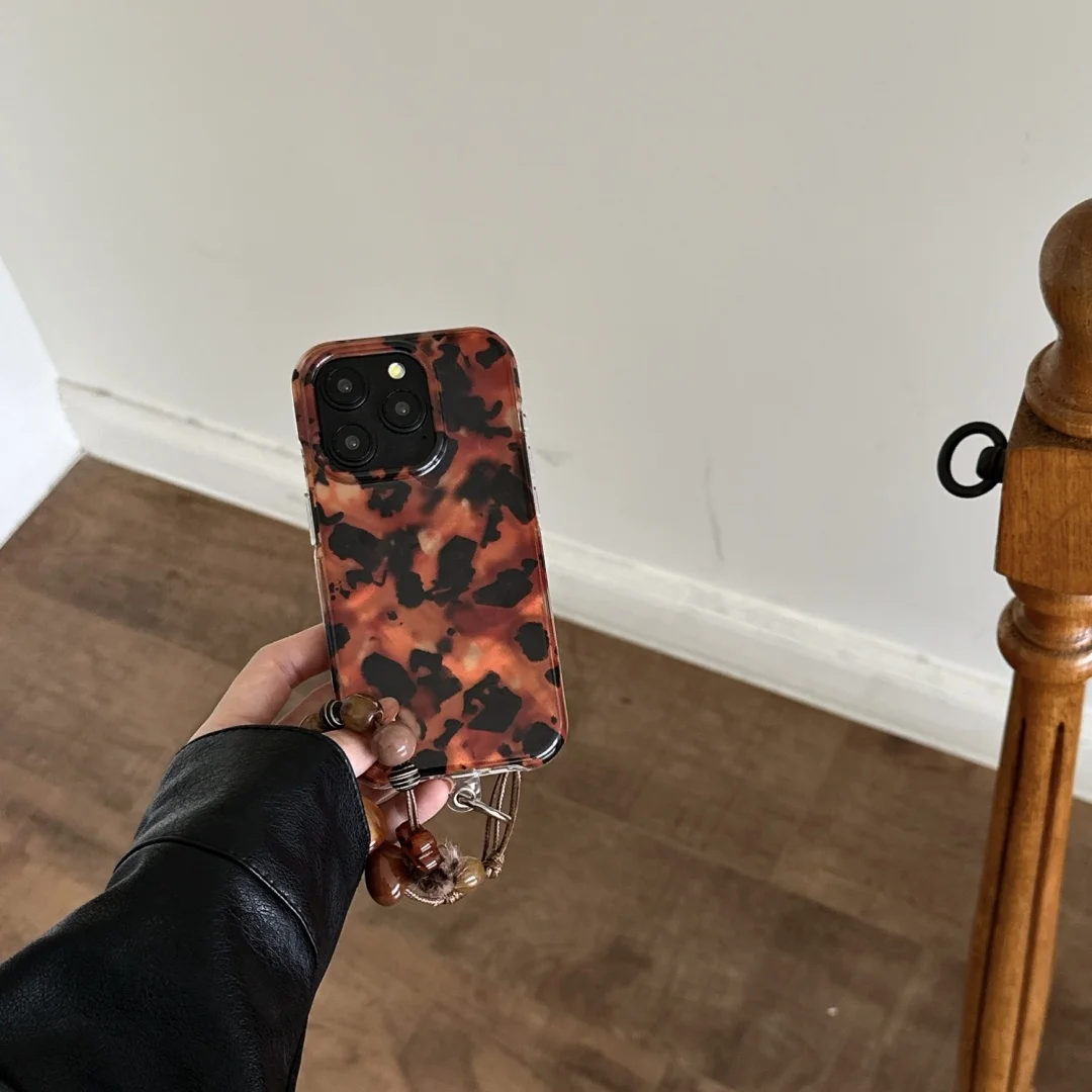 

Vortex Pattern Amber Black Brown Blend Silicone Phone Case For iPhone 17 16 11 12 13 14 15 Pro Max 16E 17 Air Back Cover﻿﻿