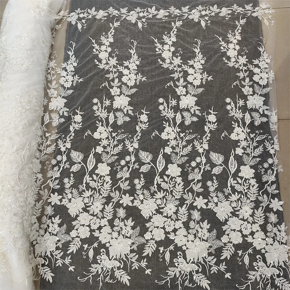 

Свадебное платье, ткань для штор, вышитый тюль с пайетками и кружевом, винтажный стиль, аппликация из сетки для рукоделия