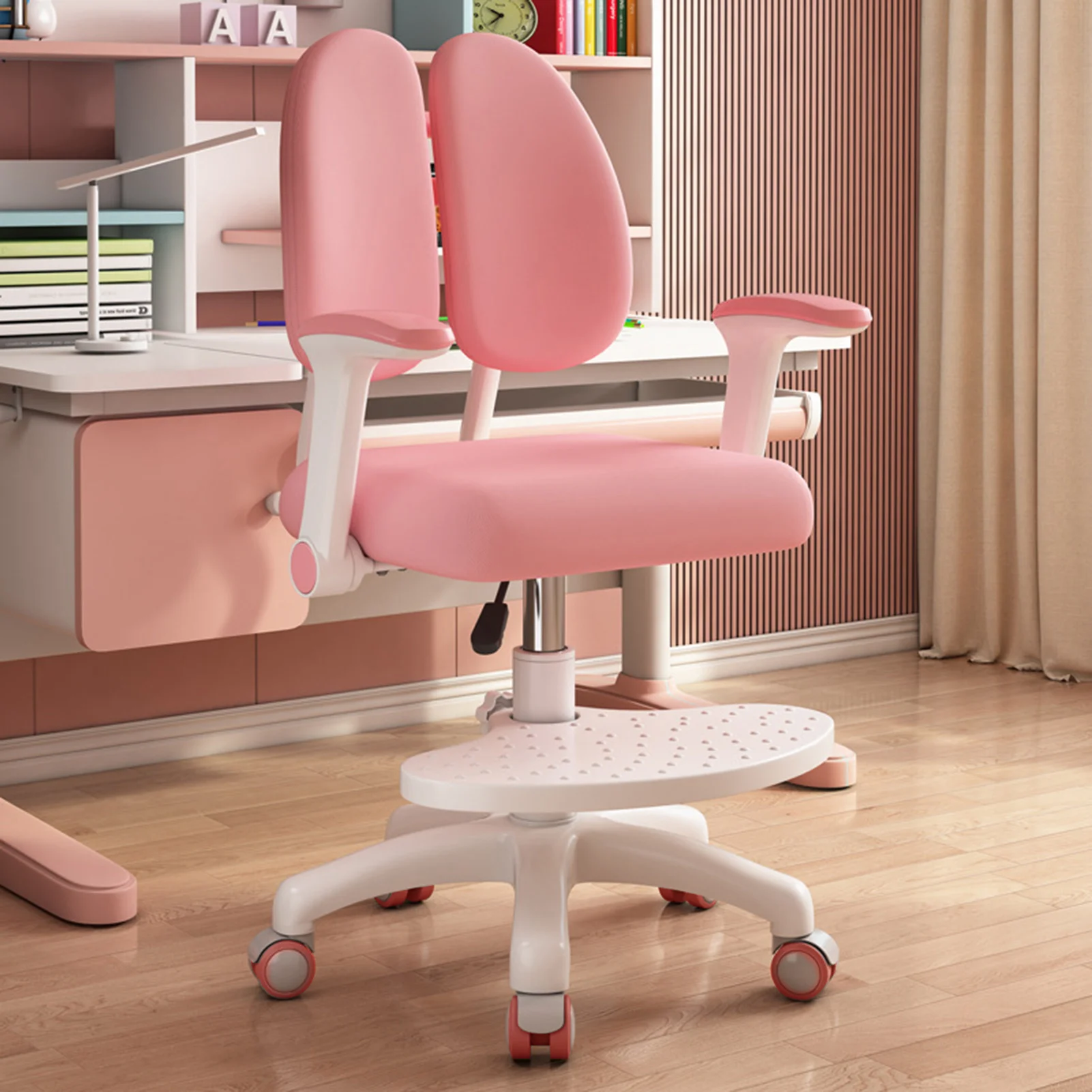 Juego de escritorio y silla de altura ajustable para estudiantes, mesa de estudio ergonómica para niños, escritura escolar