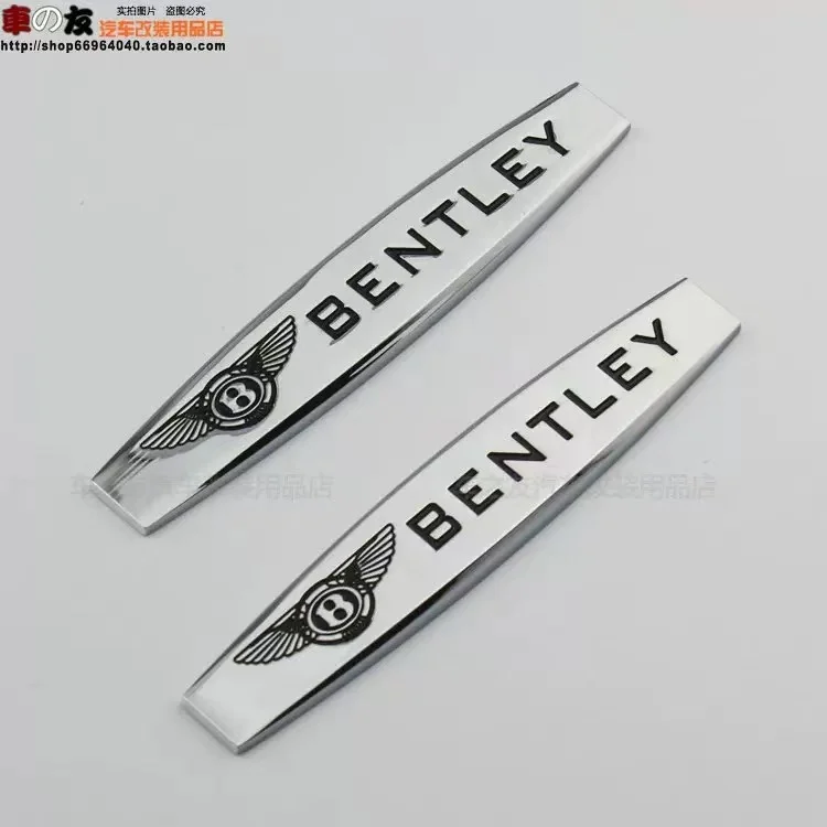 Calcomanía para maletero con logotipo de coche de Metal 3D, insignia decorativa para nuevo Bentley Flying Spur Continental GT Bentayga Mulsanne, accesorios para automóviles