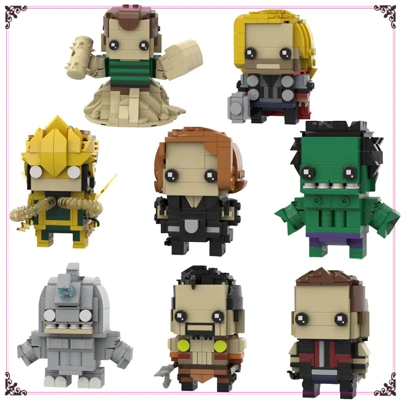 

MOC классические фигурки героев фильмов Brickheadz Star наборы DIY кирпичи творческий герой строительные блоки игрушки рождественские подарки