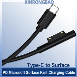 USB Type C Power Supply PD Fast Charger Adapter USB C Fast Cable for Microsoft Surface Pro 7/6/5/4/3 Book/Book 2 0.2M 1.5M 1.8M