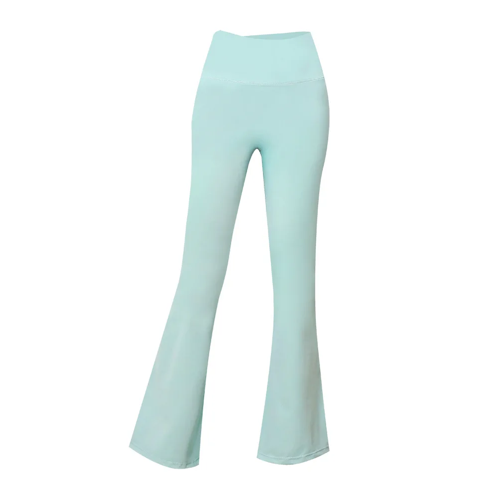 (Spot) U High Waist Flared Pants Women's High Elastic Casual Skinny Grinding Naked Sports Fitness Quick-Drying Yoga Pants